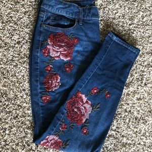 Gloria Vanderbilt, Size 14, Embroidered Flowers